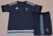 Kids Argentina 2015-16 Away Soccer Shirt With Shorts