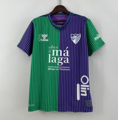 2023-24 Malaga Away Soccer Jersey Shirt