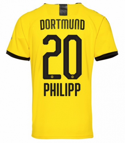 2019-20 Borussia Dortmund Home Soccer Jersey Shirt Philipp 20