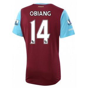 2015-16 West Ham OBIANG 14 Home Soccer Jersey