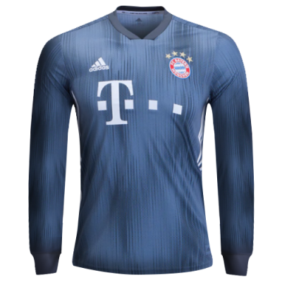 2018-19 Bayern Munich Long Sleeve Third Away Soccer Jersey Shirt