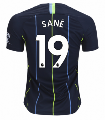2018-19 Manchester City Away Soccer Jersey Shirt Leroy Sané #19