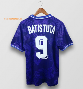 1992-93 Fiorentina Retro Home Soccer Jersey Shirt Batistuta #9