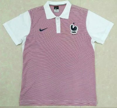 2016 France Pink White Polo Shirt