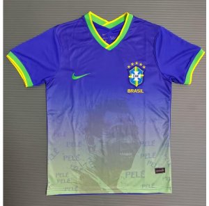 2022 FIFA World Cup Brazil Blue Pele Commemorative Edition Soccer Jersey Shirt