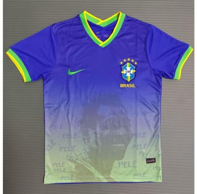 2022 FIFA World Cup Brazil Blue Pele Commemorative Edition Soccer Jersey Shirt