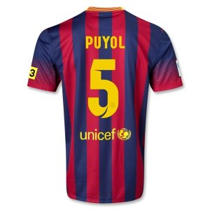 13-14 Barcelona #5 PUYOL Home Soccer Jersey Shirt 13-14 Barcelona #5 PUYOL Home Soccer Jersey Shirt