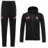 2020-21 Real Madrid Black Pink Training Kits Hoodie Jacket with Trousers