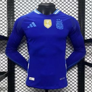 2024 Copa America Argentina Away Long Sleeve Soccer Jersey Shirt Player Version