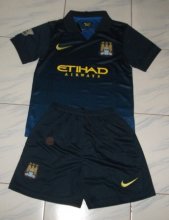 Kids Manchester City 14/15 Away Soccer Kit(Shirt+shorts)