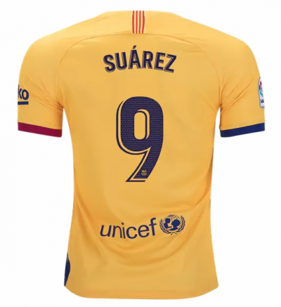 2019-20 Barcelona Away Soccer Jersey Shirt Luis Suarez #9