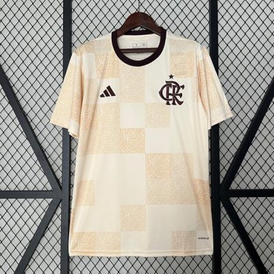 2024-25 Flamengo Khaki Pre-Match Training Shirt