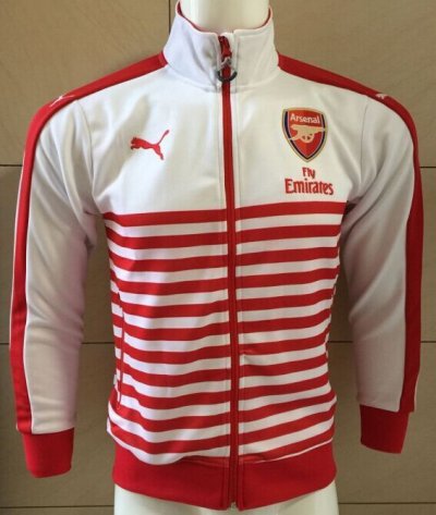 Arsenal 2015-16 Soccer Jacket Red-White