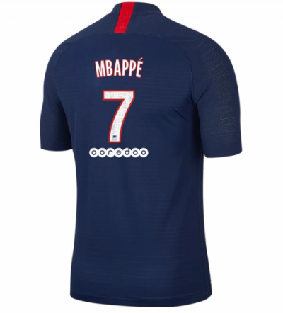 2019-20 PSG Home Soccer Jersey Shirt Kylian Mbappe #7