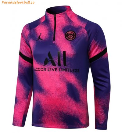 2021-22 PSG Jordan Purple Pink Training Sweatshirt