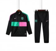 Kids 2020-21 Barcelona Black Mix Color Jacket and Pants Training Kits