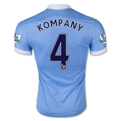 2015-16 Manchester City KOMPANY 4 Home Soccer Jersey
