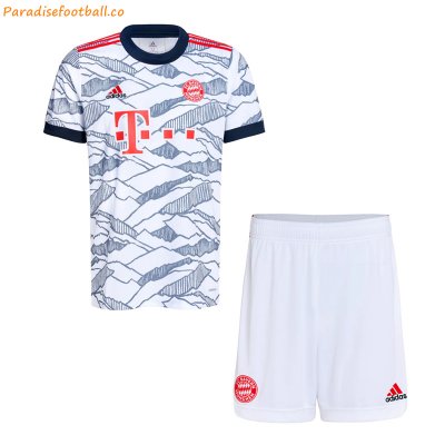 2021-22 Bayern Munich Kids Third Away Soccer Youth Kits Shirt With Shorts