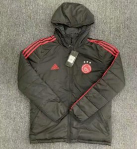 2020-21 Ajax Black Cotton Warn Coat