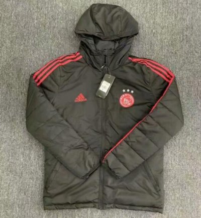 2020-21 Ajax Black Cotton Warn Coat