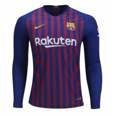 2018-19 Barcelona Home LS Soccer Jersey