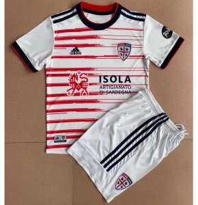 Kids Cagliari Calcio 2021-22 Away Soccer Kits Shirt with Shorts