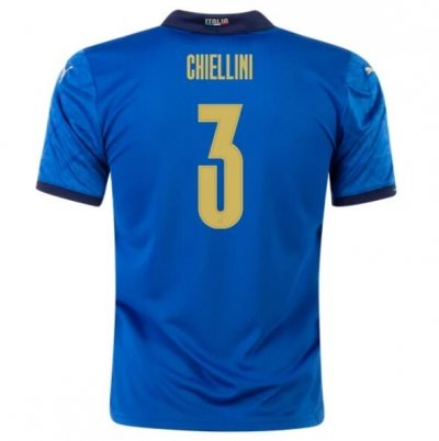 2020 EURO Italy Home Soccer Jersey Shirt GIORGIO CHIELLINI 3
