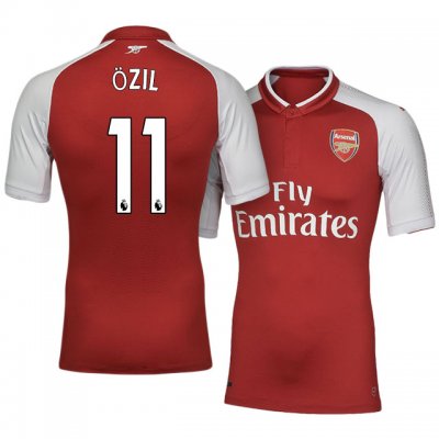 2017-18 Arsenal #11 Mesut Ozil Home Soccer Jersey