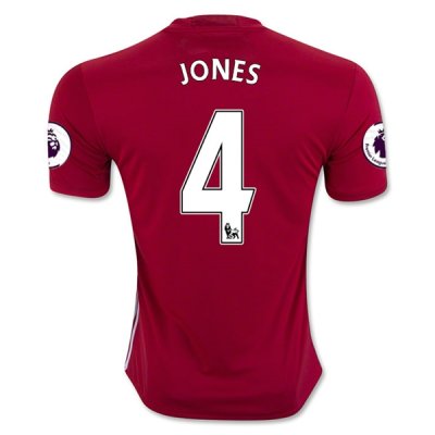 2016-17 Manchester United 4 JONES Home Soccer Jersey