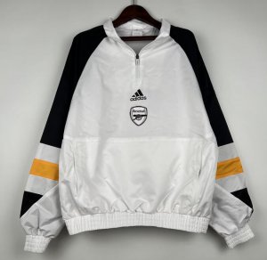 2023-24 Arsenal White Windbreaker Top