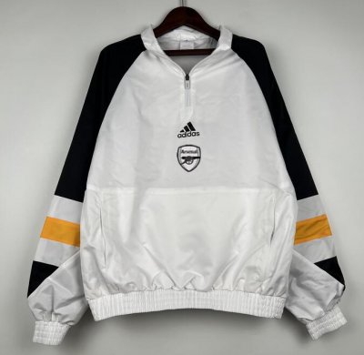 2023-24 Arsenal White Windbreaker Top
