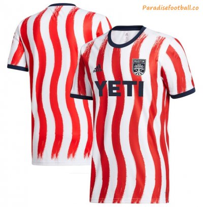 2021-22 Austin FC Red White Pre-Match Soccer Jersey Shirt
