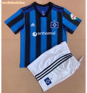 2021-22 Hamburger SV Kids Home Soccer Kits Shirt With Shorts