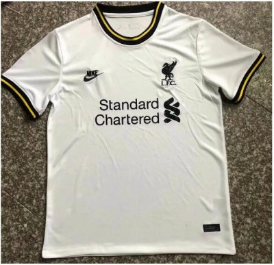 2020-21 Liverpool White Black Training Shirt