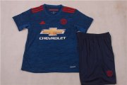Kids Manchester United 2016-17 Away Soccer Shirt With Shorts