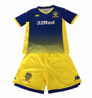 Kids Leeds United FC 2019-20 Blue Goalkeeper Soccer Shirt With Shorts