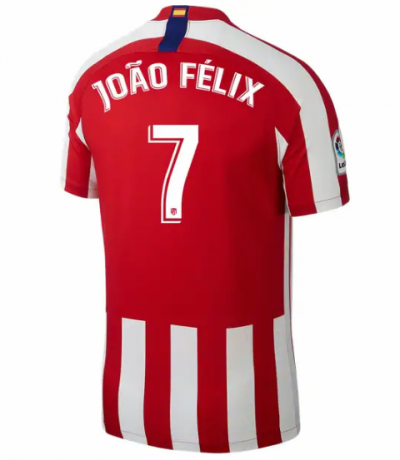 2019-20 Atletico Madrid Home Soccer Jersey Shirt Joao Felix #7