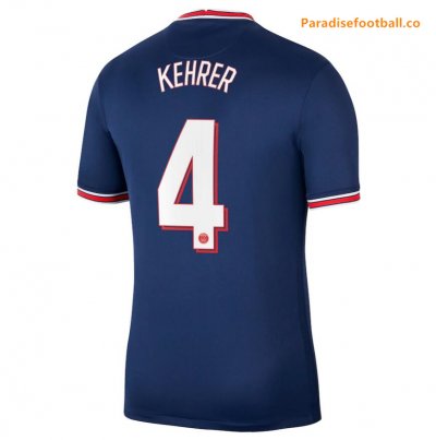 2021-22 Maillot PSG Domicile Cup Home Soccer Jersey Shirt Kehrer 4 printing