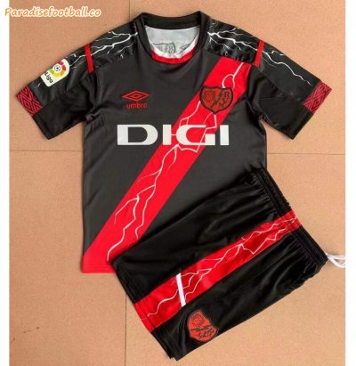 Kids Rayo Vallecano 2021-22 Away Soccer Kits Shirt With Shorts