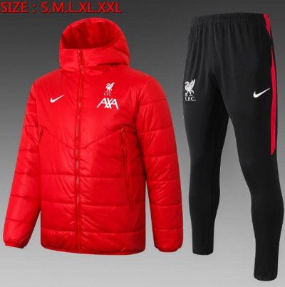 2020-21 Liverpool Red Cotton Warn Coat Kits