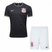 Kids SC Corinthians 2019-20 Away Soccer Shirt With Shorts
