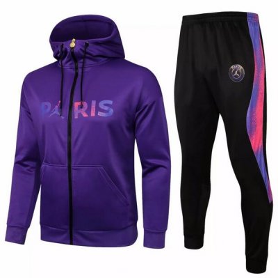 2021-22 PSG X Jordan Purple Training Kits Jacket with Trousers