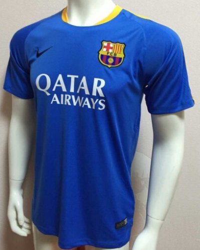 2015-16 Barcelona Training Shirt Blue
