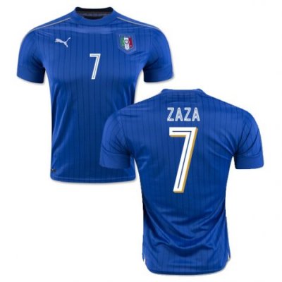 2016 Italy 7 Zaza Home Soccer Jersey