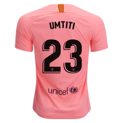2018-19 FC Barcelona Third Soccer Jersey Shirt Samuel Umtiti #23