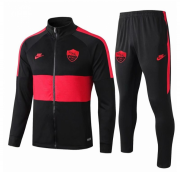 2019-20 Roma Black Red Training Suits (Jacket+Pants)