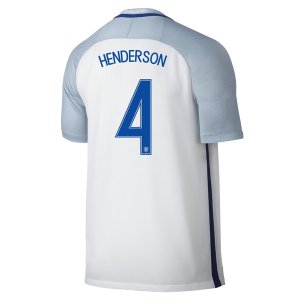 2016 Euro England HENDERSON #4 Home Soccer Jersey