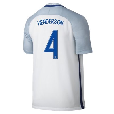 2016 Euro England HENDERSON #4 Home Soccer Jersey