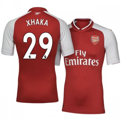 2017-18 Arsenal #29 Granit Xhaka Home Soccer Jersey