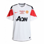 10-11 Manchester United Away White Retro Jersey Shirt